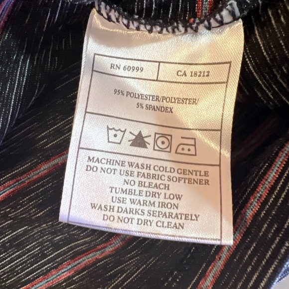 Mens Antigua Performance 1/2 Zip Size XXL “Logo” Top Color Charcoal Stripes - Picture 8 of 16